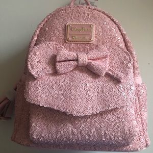 millennial pink loungefly backpack